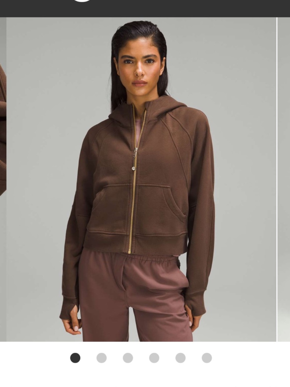 Lululemon scuba oversized full zip hoodie Java